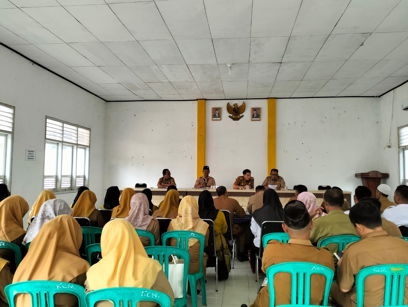 Sosialisasi Gebyar Literasi di Aula Kecamatan Seputih Agung (Selasa, 14 November 2023)